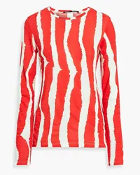 Proenza Schouler Printed cotton-jersey top - Red Red