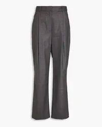 Loulou Studio Solo wool-blend twill wide-leg pants - Gray Gray