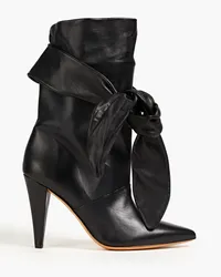 IRO Nori knotted leather ankle boots - Black Black