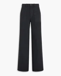 Nili Lotan Quentin cotton-twill wide-leg pants - Gray Gray