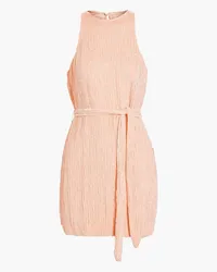 Retrofête Cecilia belted sequined chiffon mini dress - Pink Pink