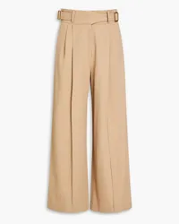 REJINA PYO Carter belted wool-blend twill wide-leg pants - Neutral Neutral