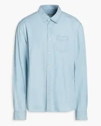 Officine Generale Benoit Lyocell-chambray shirt - Blue Blue