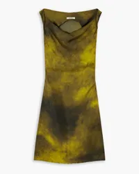 GAUCHERE Tie-dyed twill dress - Green Green