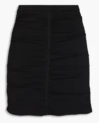 Sandro Ruched stretch-knit mini skirt - Black Black