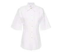Cotton and silk-blend shirt - White