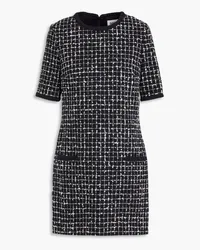 Claudie Pierlot Checked bouclé-tweed mini dress - Black Black