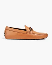 TOD'S T Timeless leather driving shoes - Brown Brown