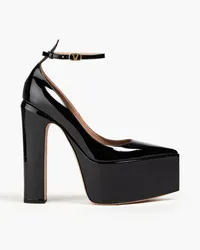 Valentino Garavani Patent-leather platform pumps - Black Black