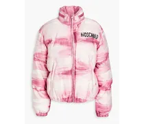 Quilted printed shell jacket - Pink