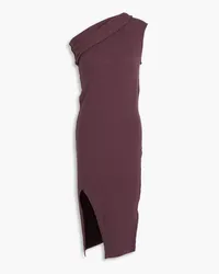 Rick Owens One-shoulder cashmere and wool-blend dress - Purple Purple