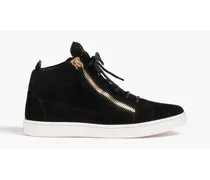 Brek suede high-top sneakers - Black