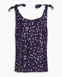 Zimmermann Polka-dot satin top - Blue Blue