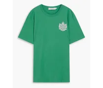 Logo-print cotton-jersey T-shirt - Green