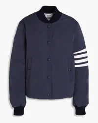 Thom Browne Striped shell bomber jacket - Blue Blue