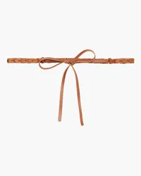 RED Valentino Braided leather belt - Brown Brown