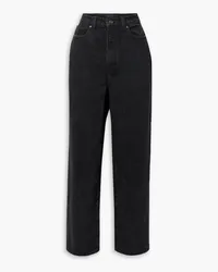 KHAITE Martin high-rise straight-leg jeans - Black Black