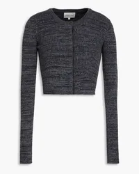 Loulou Studio Layla cropped ribbed merino wool-blend cardigan - Gray Gray