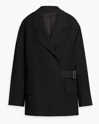 Acne Studios Belted wool and hemp-blend blazer - Black Black