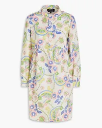 A.P.C. Dina floral-print cotton mini dress - Pink Pink