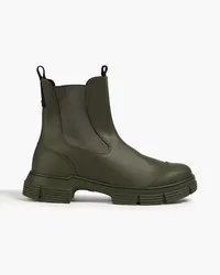 Ganni Rubber ankle boots - Green Green