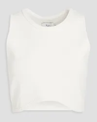 Aje. Elm cropped knitted top - White White