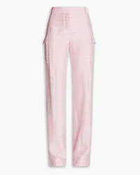 Jacquemus Morango gingham jacquard straight-leg pants - Pink Pink