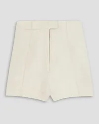 Jacquemus Cutout linen-blend shorts - White White