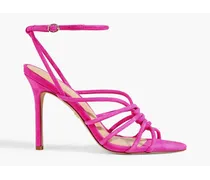 Aneesha twisted suede sandals - Pink
