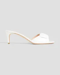 Rupert Sanderson Cornelia embellished leather mules - White White