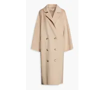 Borneo double-breasted wool and cashmere-blend felt coat - Neutral