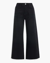 Frame Denim High-rise wide-leg jeans - Black Black