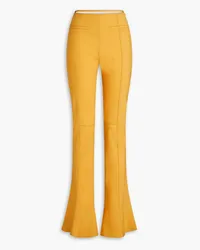 Jacquemus Tangelo stretch-wool flared pants - Yellow Yellow