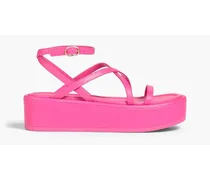 Summerlift leather platform sandals - Pink