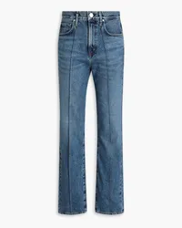 Goldsign  Martin high-rise straight-leg jeans - Blue Blue