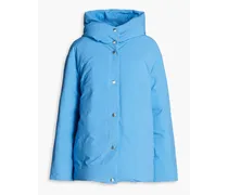 Shell hooded down jacket - Blue