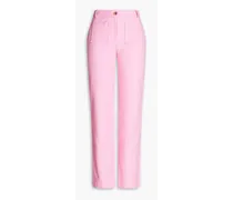 Cotton-canvas straight-leg pants - Pink