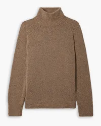 TOVE Bruna merino wool-blend bouclé turtleneck sweater - Brown Brown