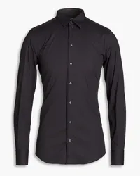 Dolce & Gabbana Stretch-cotton poplin shirt - Blue Blue