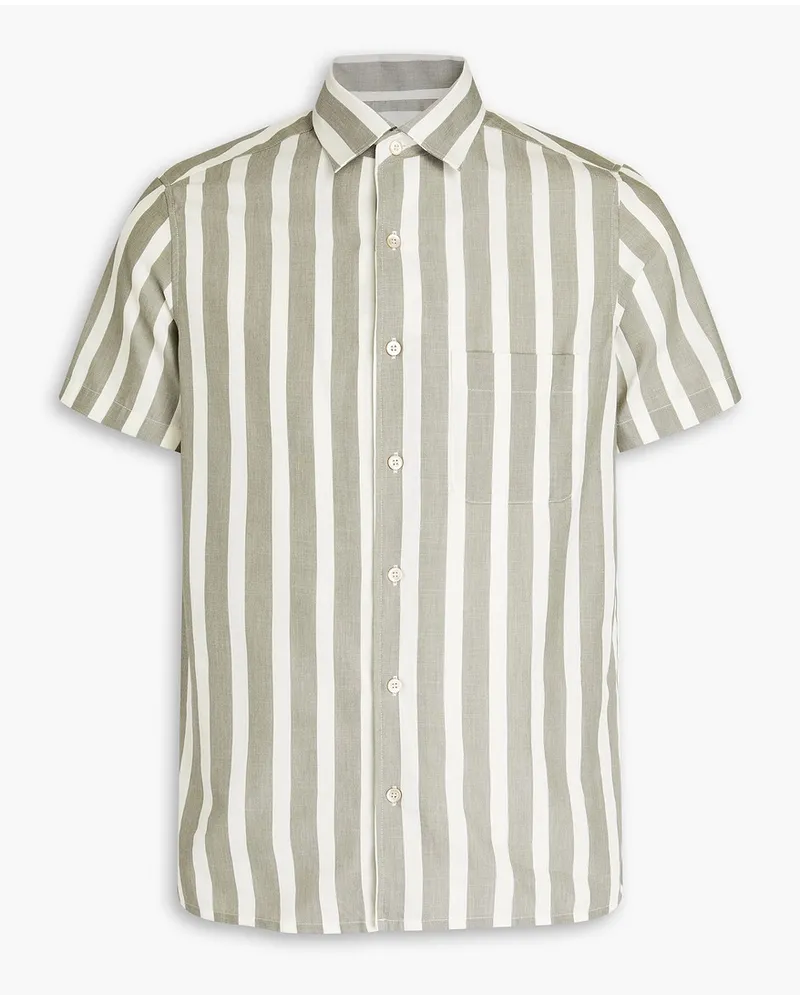 Boglioli Striped cotton and Lyocell-blend shirt - Gray Gray