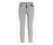 W2 cropped mid-rise skinny jeans - Gray