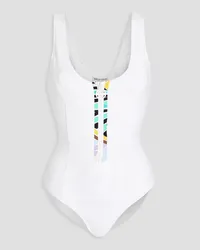 Emilio Pucci Printed swimsuit - White White