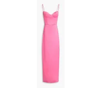 Twill maxi dress - Pink