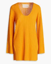 By Malene Birger Irisandra ribbed-knit sweater - Yellow Yellow