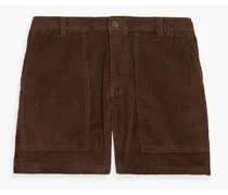 Expedition cotton-corduroy shorts - Brown