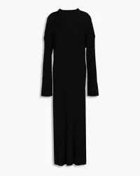 Loulou Studio Altra merino wool and cashmere-blend midi dress - Black Black