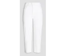 The Ditcher cropped high-rise straight-leg jeans - White