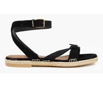 Cosida knotted suede espadrille sandals - Black