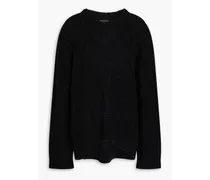 Divya cable-knit wool sweater - Black