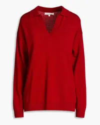 Chinti & Parker Wool and cashmere-blend polo sweater - Red Red